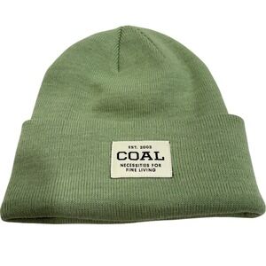 Coal Headwear Uniform Beanie Light Mint Green Polylana Knit Cuffed Logo Hat OSFM